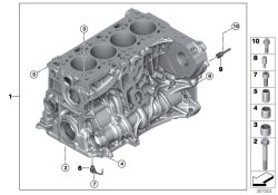 Bloc-moteur avec pistons d`origine BMW  (11112359840)
