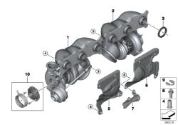 Turbolader-Kühlmittel rücklauf leitung für BMW E90 E93 335i 335xi