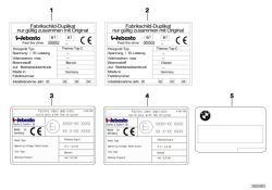 Original BMW Tank information label pl/ru (71239242117)