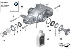 Original BMW Hinterachsgetriebe I=2,56 (33107570280)