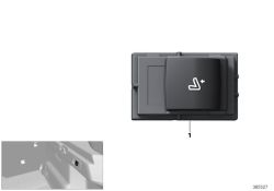 Original BMW Switch, remote backrest release, left  (61319290728)