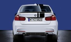 Diffuseur arrière noir mat d`origine BMW M Performance (51192291418)