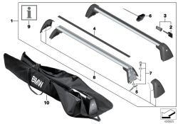 Original BMW Set of mounting bolts M7 (82792451680)