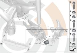 BMW original Juego reparación articulación esférica X1 F48 VALUE LINE (33322406293) (33322406293)