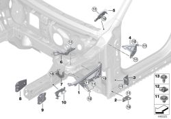 BMW original Soporte muelle de gas presurizado der. X2 F39 (41007355992) (41007355992)