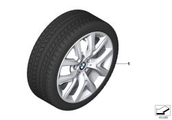 Original BMW RDCi wheel & tire, winter, light alloy 205/60R17 93H (36112409012)