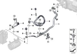 TUYAU D'ASPIRATION EVAPORAT.-COMPRESSEUR R134A