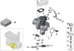 Kit di montaggio del turbocompressore a gas di scarico Value Parts (11652348704)