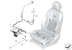 Faisceau de câbles siège confort droit d`origine BMW  (61129390299)