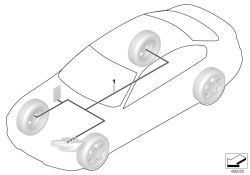 Jeu câbles post-équipt projecteurs LED d`origine BMW  (61122410239)