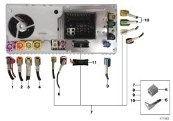 Modulo di riparazione AUX In / USB L= 1085 mm