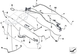 Câble HSD Headunit/ plaque de base d`origine BMW L=1980mm (61119322445)