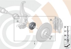 Repair kit, wheel bearing, front Value Parts