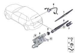 Original BMW Wischerarm  (61627294431)