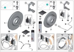 Set of brake pads with wear sensors Value Parts