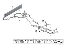 Original BMW Getriebeölkühler  (17112284503)