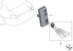 61119862954 Wiring harness module Vehicle electrical system Control units modules sensors BMW 5er F90 G30 F90 >486478<, Modulo cablaggio