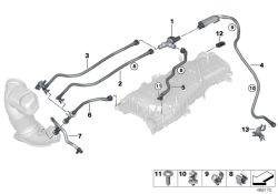 BMW original Conducto de ventilac.c resonador  (13908663476)