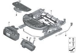 BMW original Mecanismo de asiento electr. izqu.Mini Paceman R61 (52107314229) (52107314229)