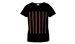 MINI JCW T-Shirt Womens Stripes black, XXS