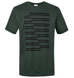 Camiseta MINI JCW Stripes para hombre ra. green, S