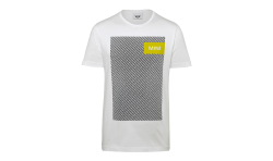 MINI T-Shirt Men Wordmark Signet Wht/Yellow, S