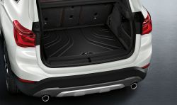 Original BMW Fitted luggage compartment mat X1 sw./+SA4FD (51472407169)